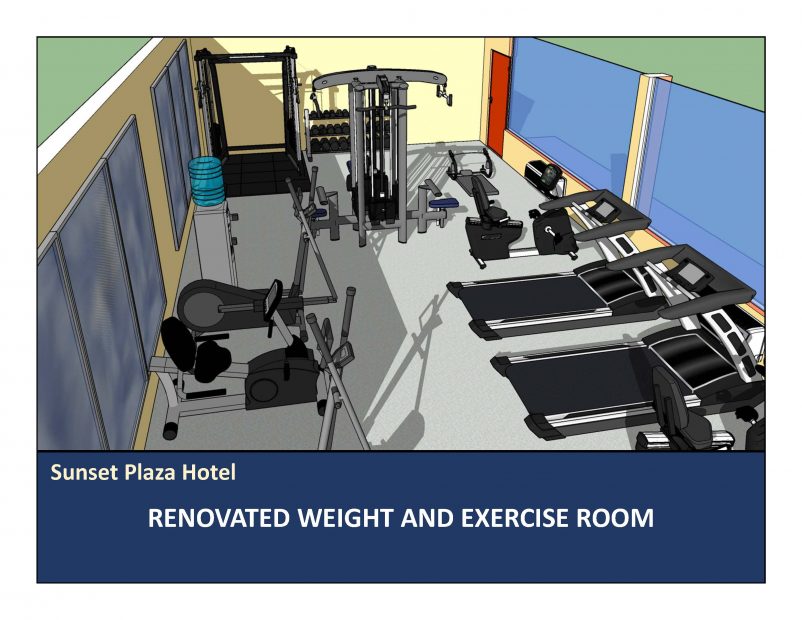 Sunset Palm Hotel Exercise Room Renovation